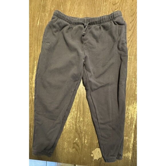 Set Active- Set Sweatpants Jogger Large Gray Heavyweight Women Sweats Drawstring - Picture 3 of 12